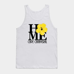 HOME Cape Canaveral Yellow Hibiscus Tank Top